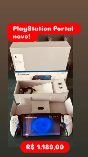 PlayStation Portal Novo, na Caixa impecável! + Película e Capinha.