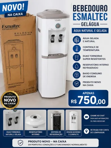 Bebedouro Gelágua Esmaltec - Novo