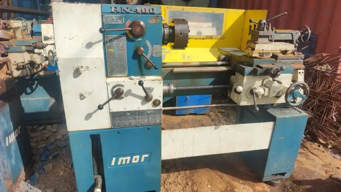Torno Imor RN 400 novíssimo (Senai) completo placa de 3 e 4 castanhas, lunetas