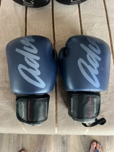Luvas Outshock 10 OZ azuis ? Muay Thai e boxe