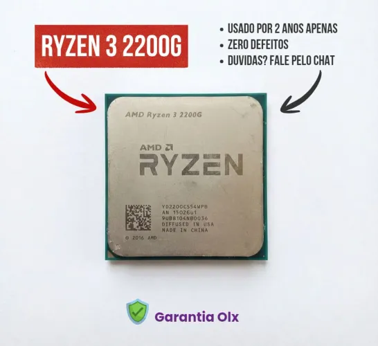 Processador Ryzen 3 2200G (usado)