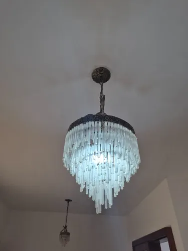 Lustre em gotas antiquário 
