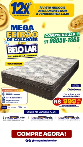 Colchão Casal Molas Ensacadas