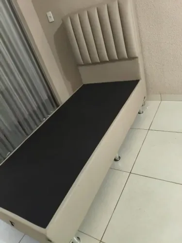 cama solteiro - base e cabiceira - novas - varias cores