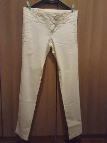 Calça cigarrette com elastano 
