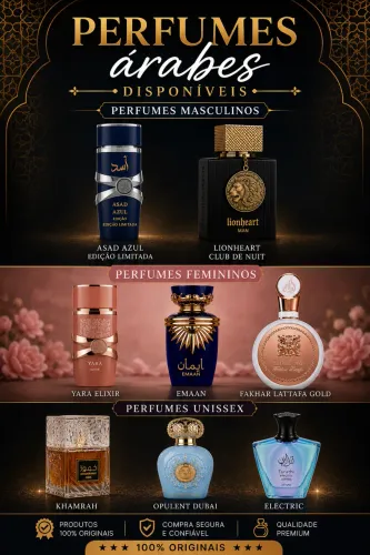 Perfumes árabes 100% originais 