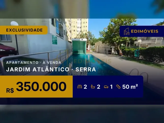 Venha Conhecer este Apartamento no Jardim Atlântico  Quintal e Lazer Total