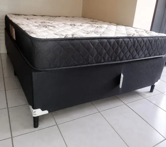 BASE BOX CASAL + COLCHÃO 
