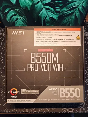 Placa-Mãe MSI B550M Pro-VDH WiFi, AMD AM4, mATX, DDR4, Preto - B550M PRO-VDH WIFI