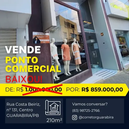 Ponto Comercial / Centro - Guarabira - PB