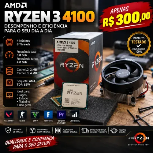 Processador Ryzen 3 4100