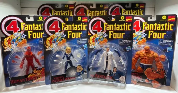 Marvel Legends coleção Quarteto fantástico e Dr Doom hasbro