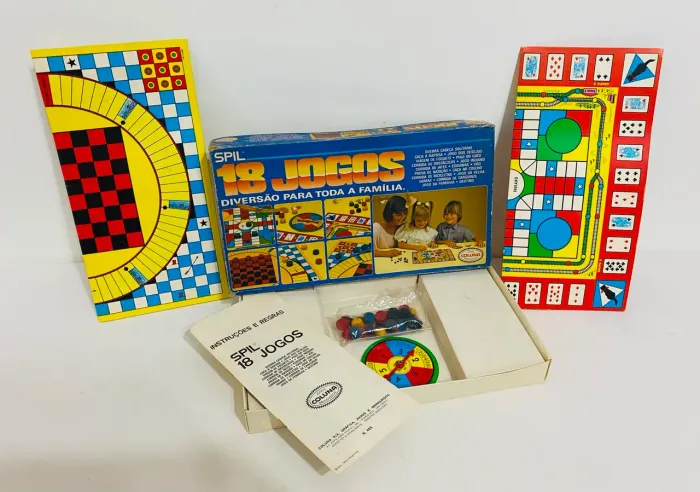 Antigo Jogo Spil 18 Jogos Coluna Anos 70 Na Caixa Completo