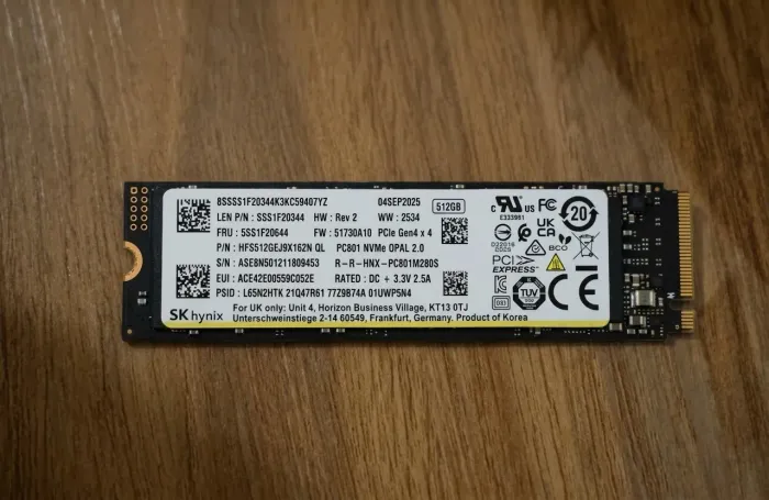 SSD nvme 512 GB NOVO