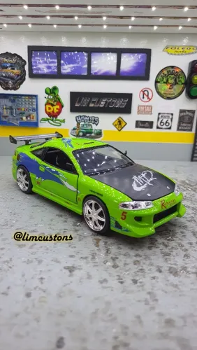 Jada toys 1:24 - Brian's Mitsubishi Eclipse 1995 - Velozes e Furiosos