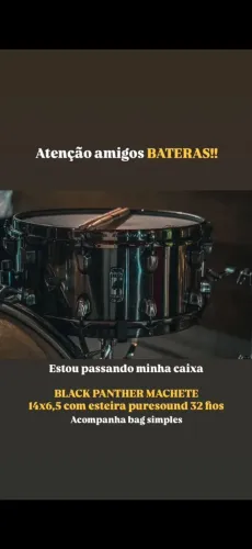Caixa de bateria Black panther.