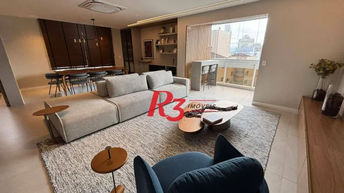 Apartamento Mibiliado com 3 dormitórios para alugar, 214 m² por R$ 25.000/mês - Boqueirão 