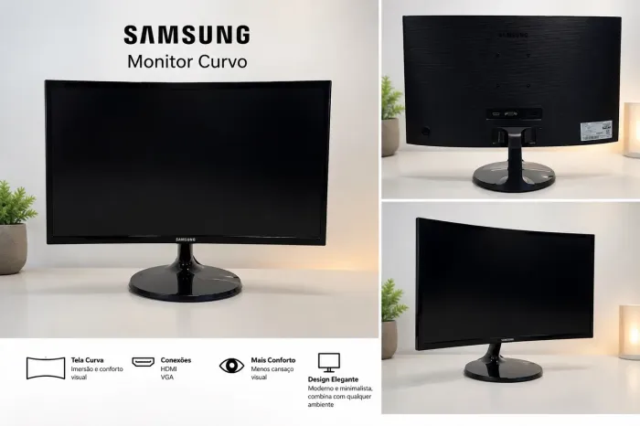 Monitor Samsung Curvo 24? Full HD - Excelente Estado