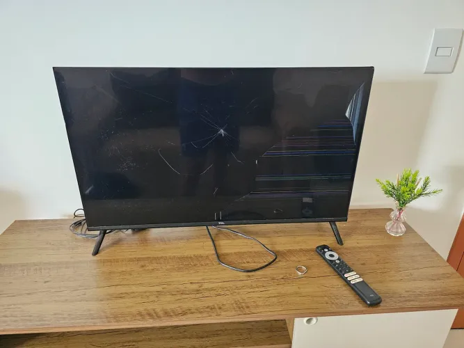 TV para retirada de peças