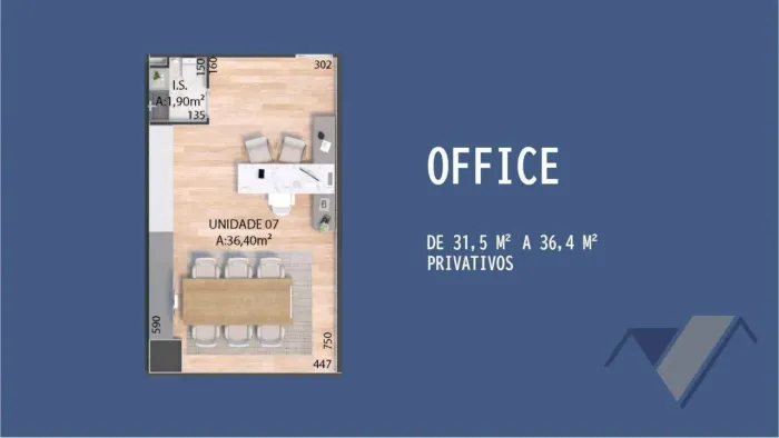 Sala à venda, 32 m² por R$ 527.078,00 - Centro - Cascavel/PR