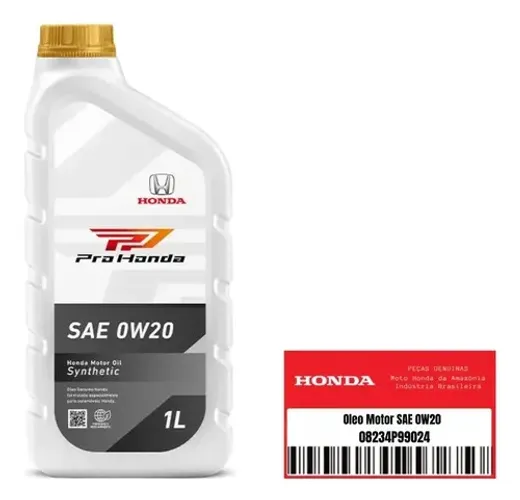 Kit 4 Óleos Pro Honda SAE 0W20 100% Sintético