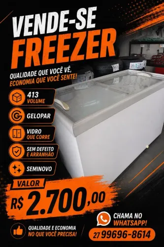 Vende-se Freezer semi-novo e sem nenhum defeito! Entrar em contato com *.