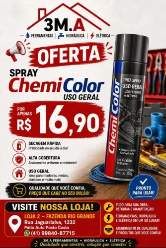 Spray várias cores 