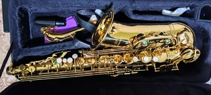 Saxofone Tenor Dominante Dourado Com Semicase