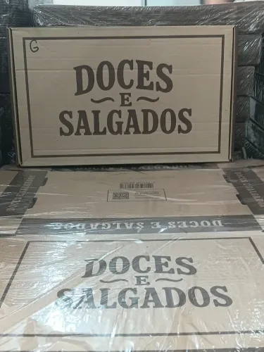Caixa para salgado G com 25 unidades