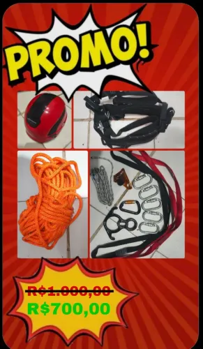 Equipamentos de rapel novos!!!