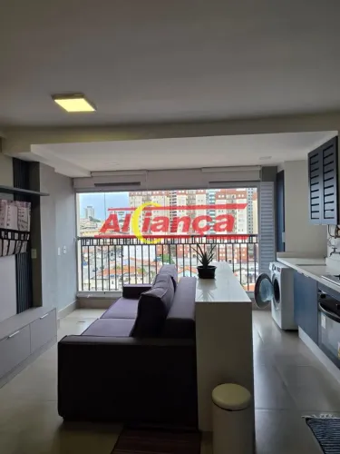 Apartamento à venda 46m² - Semimobiliado - 2 dormitórios - Sacada - 1 vaga - Picanço - Gua