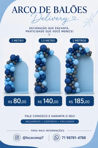 Aluguel e decoração com balões