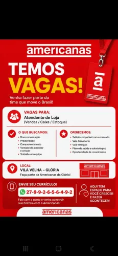 Vagas de emprego
