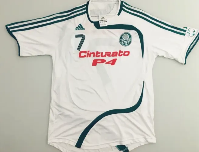 Camisa Palmeiras Away 2007 (7#Edmundo) De Jogo! 