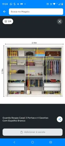 Armário guarda roupa