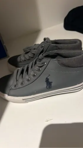 Tênis Infantil Polo Ralph Lauren Cinza - Tam 30