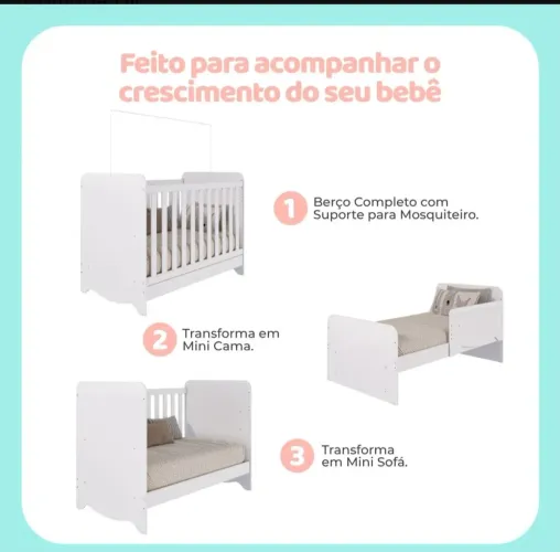 Berço americano 3 em 1