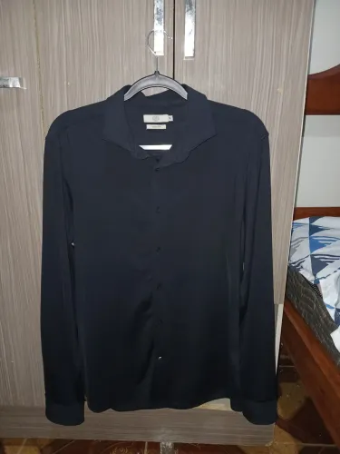 Camisa preta masculina
