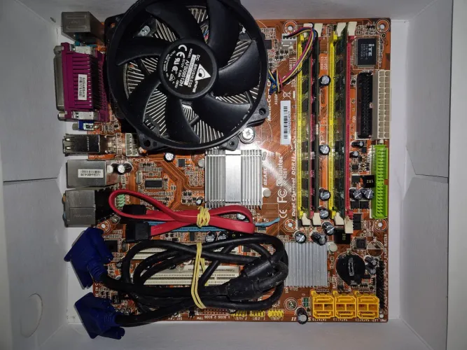 Placa-mãe + 6 GB DDR2 + Intel Core 2 Quad + Cooler + Espelho