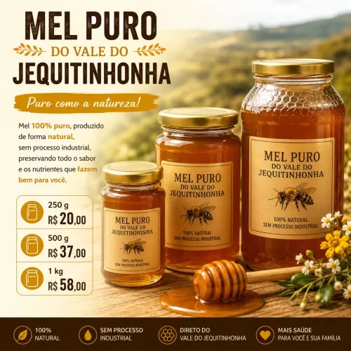 Mel Puro do Vale do Jequitinhonha