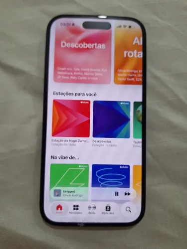 Iphone 16 128GB, Bateria 96% com trincos na tela