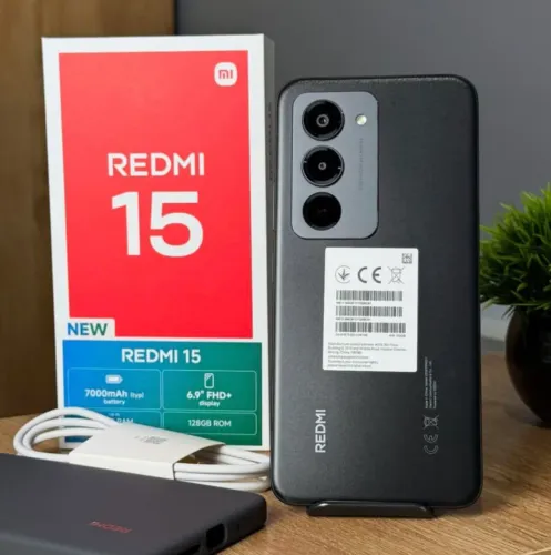 Redmi 15 - Tooooop - 128/6 - preto  - GLOBAL + Entrega Grátis - Lacrado Novo