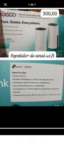 Repetidor de sinal wi-fi