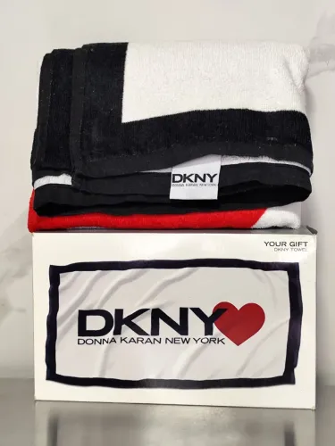 Kit Toalha de Banho Brinde Exclusivo DKNY Original Com Caixa