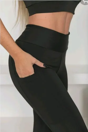 Calça legging M Poliamida com.bolso academia