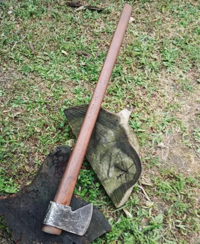 Machado Tupy Original Lenhador Campeiro Aço Forjado Relíquia