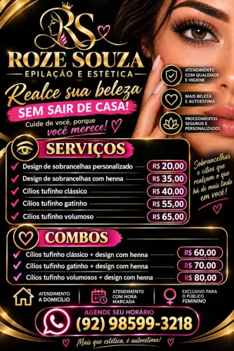Cílios e sobrancelhas