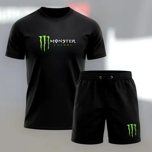 Conjunto Camiseta e Bermuda Monster Energy