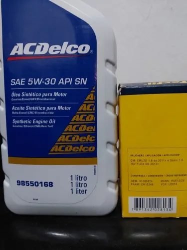 Óleo 5w30 sintético ac delco original 