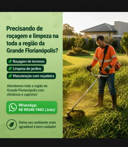 SERVIÇO DE ROÇAGEM. LIMPEZA DE TERRENOS EM GERAL